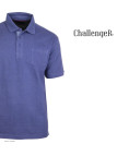 Polo CHALLENGER RUSTICO2 - Manches courtes bleu indigo 100% coton