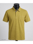 Polo CHALLENGER RUSTICO3 - Manches courtes jaune chiné 100% coton