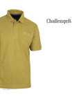 Polo CHALLENGER RUSTICO3 - Manches courtes jaune chiné 100% coton