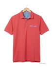 CHALLENGER POL3001C - Polo Homme Rouge en Maille Piquée