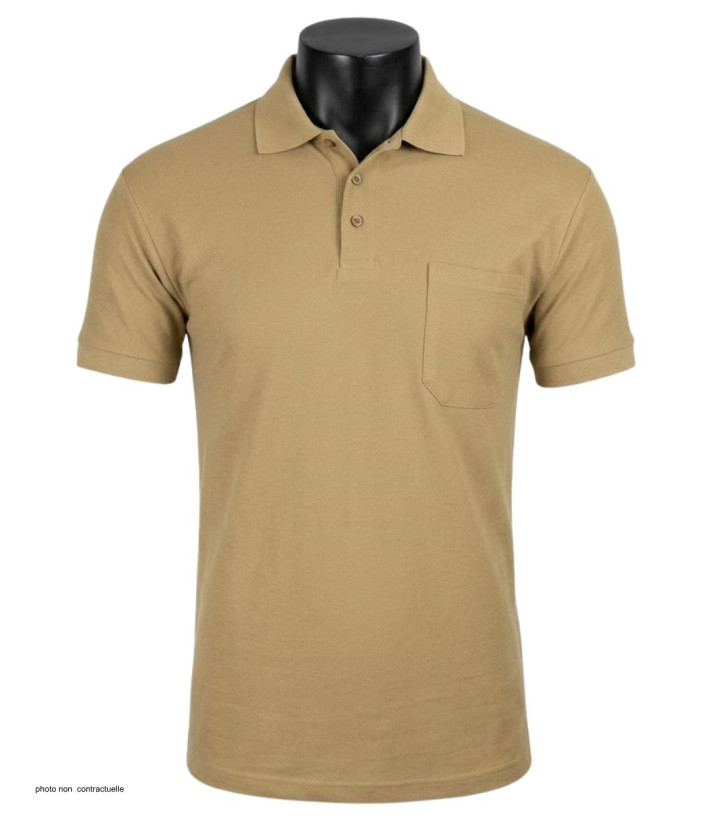Polo MAYFLOWER 510017U003 - Homme Manches Courtes Sable