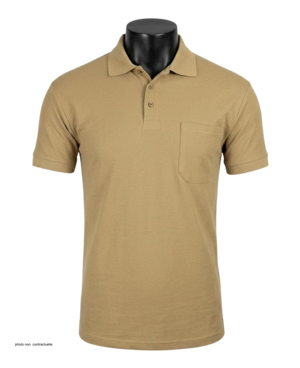 Polo MAYFLOWER 510017U003 - Homme Manches Courtes Sable