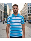 Polo WINCHESTER RAINBOW2 bleu en coton jersey | Avec poche