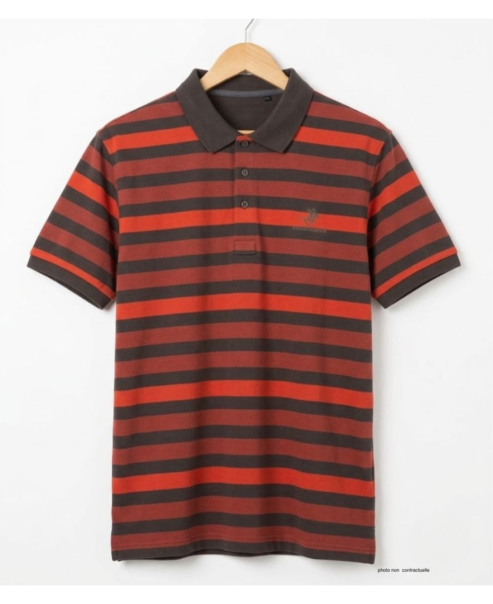Polo WINCHESTER RANNOCK2 rouge rouille en coton piqué
