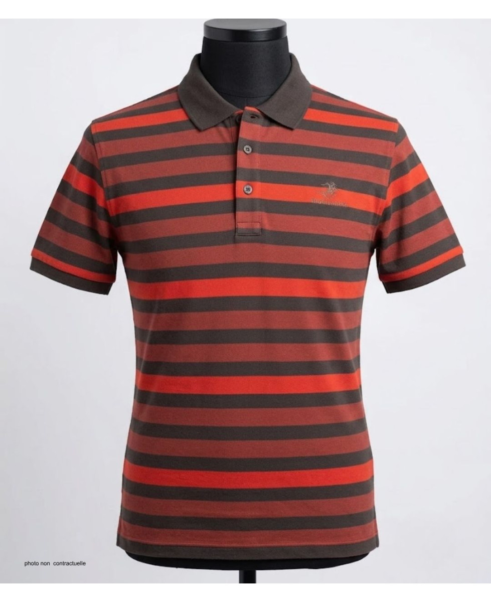 Polo WINCHESTER RANNOCK2 rouge rouille en coton piqué