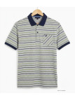 Polo WINCHESTER REGENT2 gris vert en coton jersey avec poche