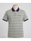 Polo WINCHESTER REGENT2 gris vert en coton jersey avec poche