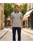 Polo WINCHESTER REGENT2 gris vert en coton jersey avec poche