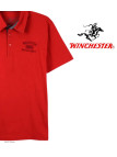 Polo WINCHESTER RETURN1 rouge en coton jersey pour homme