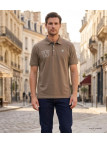 Polo WINCHESTER RIDER3 beige en coton finitions chambray
