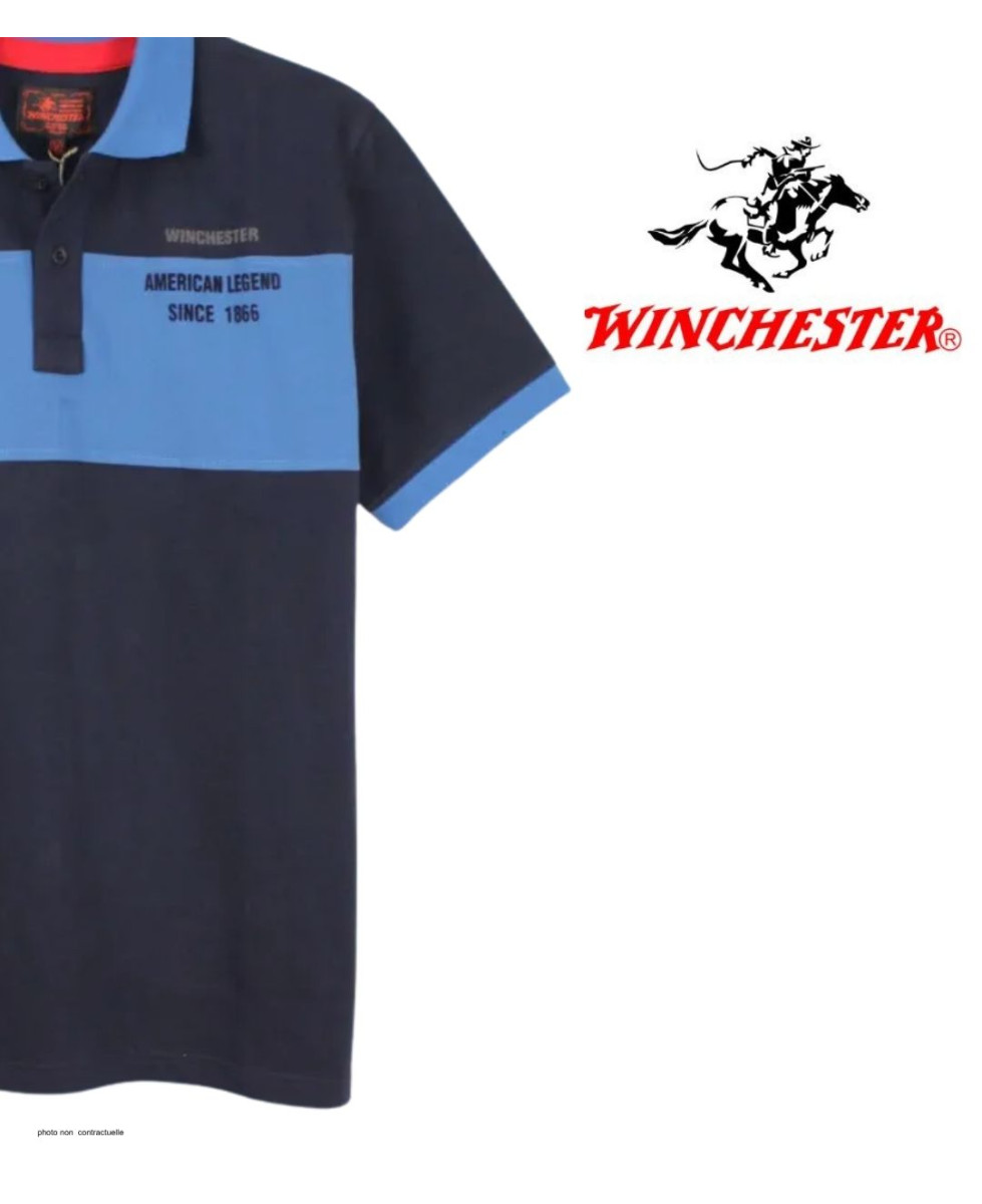 WINCHESTER ROADSTER1 : Polo Homme Marine Chic en Coton Piqué