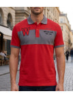 WINCHESTER ROADSTER2 : Polo Homme Rouge Casual en Coton Piqué