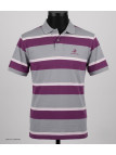 WINCHESTER ROBIN1G : Polo Homme Gris Rayé en Pur Coton