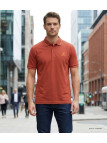 WINCHESTER ROGAN2 : Polo Homme Orange Rouille en Coton Piqué