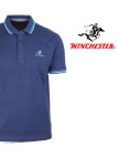 WINCHESTER ROGAN3 : Polo manches courtes bleu marine chic