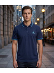 WINCHESTER ROGAN3 : Polo manches courtes bleu marine chic
