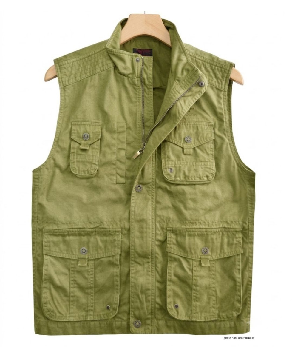Gilet sans manches WINCHESTER WE1298M | Multipoches Jaune