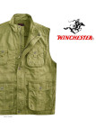Gilet sans manches WINCHESTER WE1298M | Multipoches Jaune