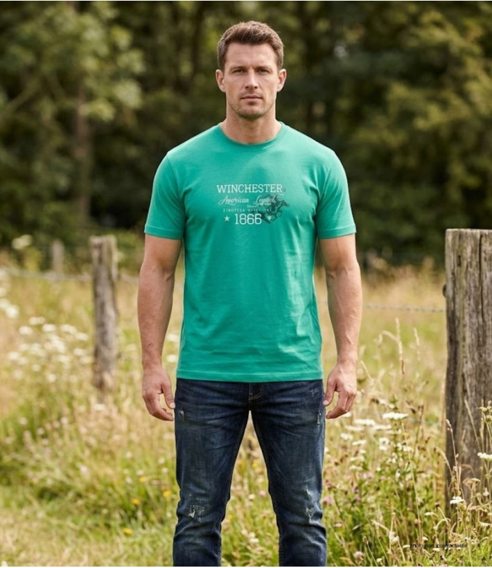 Tee-shirt Winchester SCHOOL2 : Haut Manches Courtes en Coton