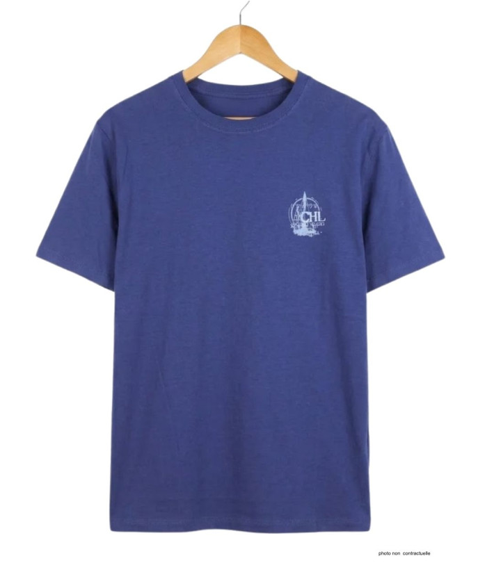 Tee-shirt Challenger A2121B : Haut Manches Courtes Bleu Marine