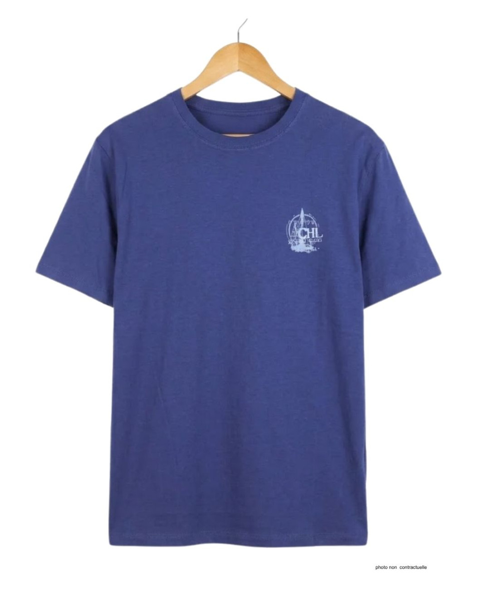 Tee-shirt Challenger A2121B : Haut Manches Courtes Bleu Marine