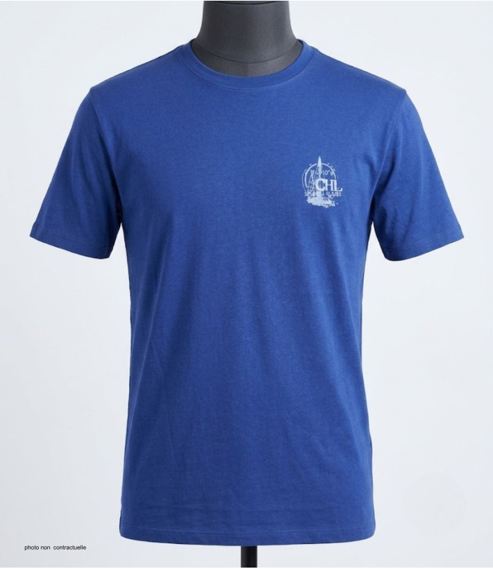 Tee-shirt Challenger A2121B : Haut Manches Courtes Bleu Marine