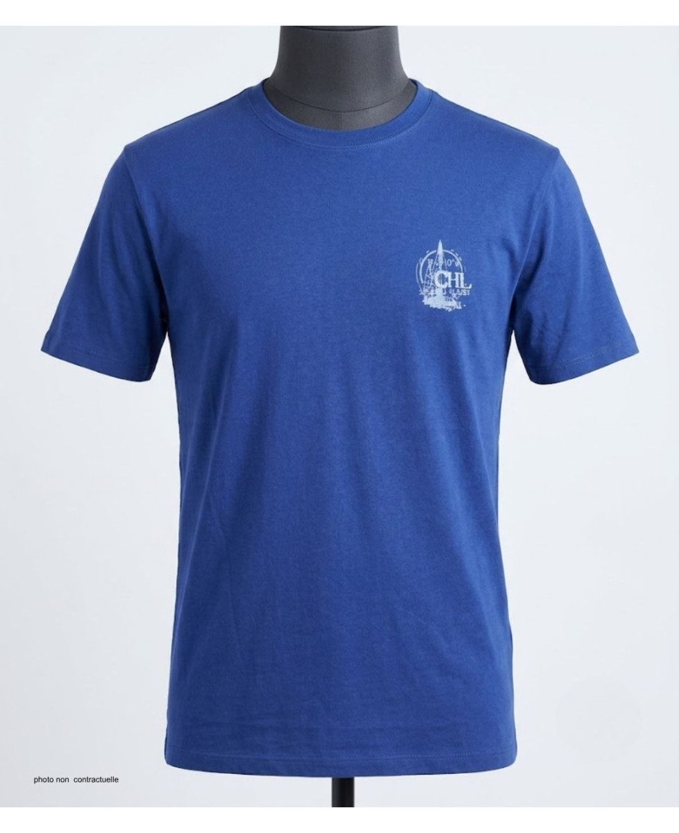 Tee-shirt Challenger A2121B : Haut Manches Courtes Bleu Marine
