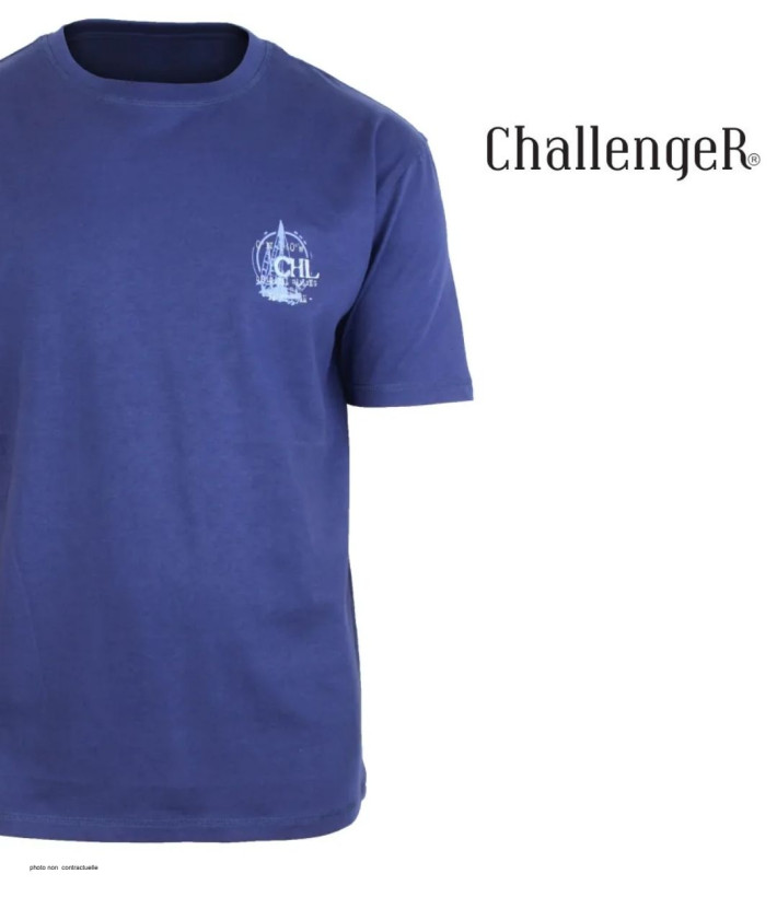 Tee-shirt Challenger A2121B : Haut Manches Courtes Bleu Marine