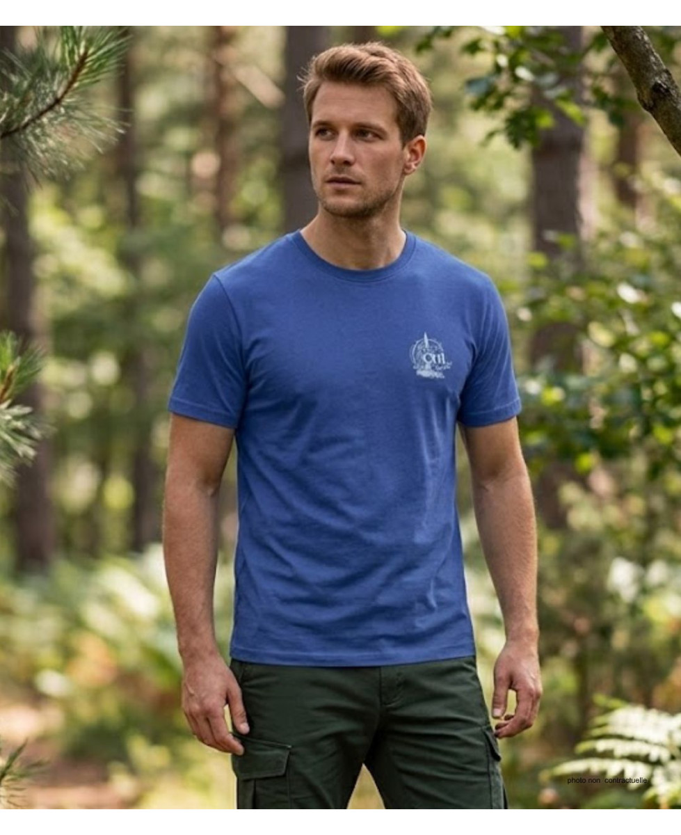 Tee-shirt Challenger A2121B : Haut Manches Courtes Bleu Marine
