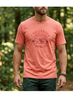 Tee-shirt Challenger A2133B : Haut Manches Courtes Corail