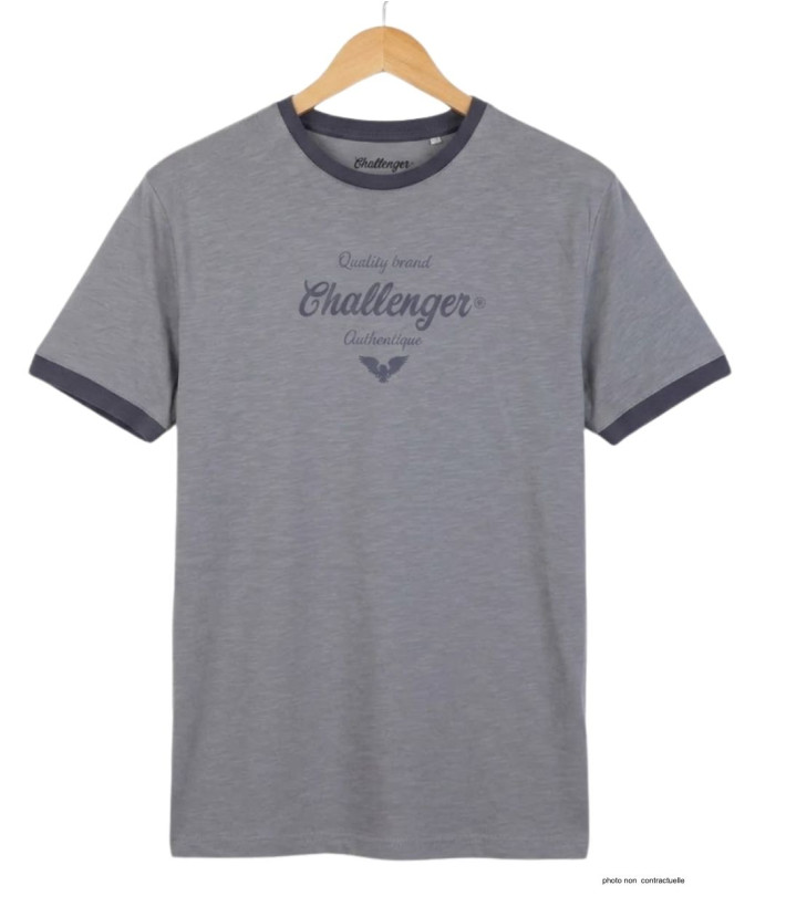 Tee-shirt Challenger SAGARO2 : Coton Flammé Texturé