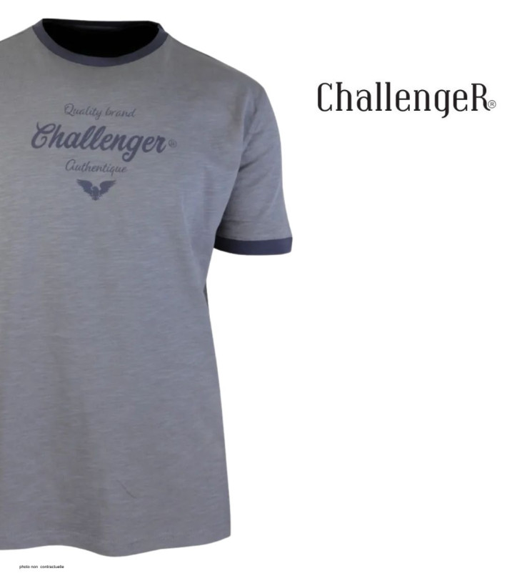 Tee-shirt Challenger SAGARO2 : Coton Flammé Texturé