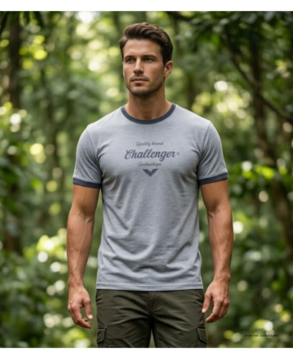 Tee-shirt Challenger SAGARO2 : Coton Flammé Texturé