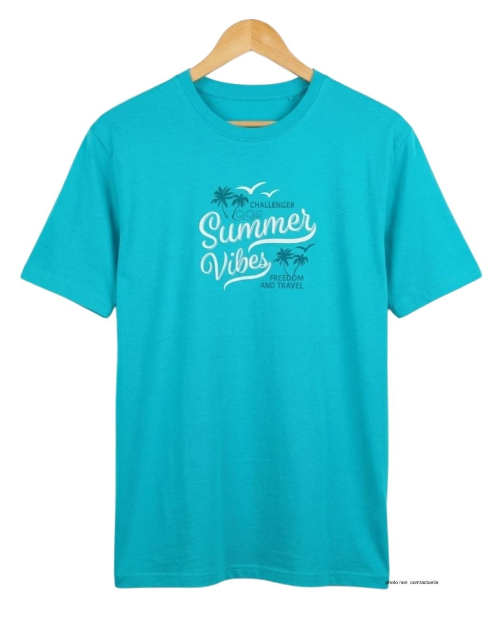 Tee-shirt Challenger SAMPA1 : Coton Peigné 160g Vert