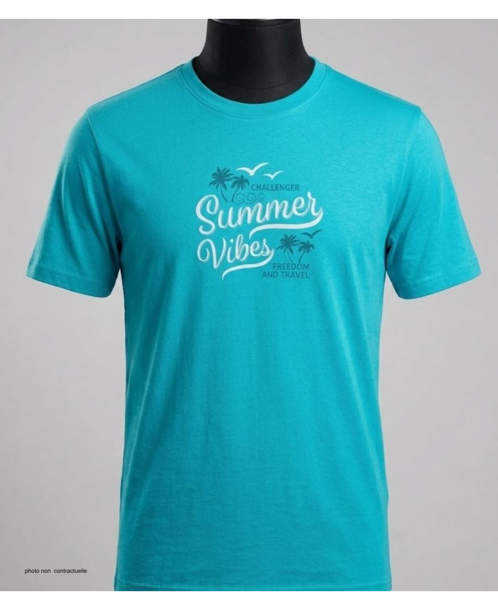 Tee-shirt Challenger SAMPA1 : Coton Peigné 160g Vert