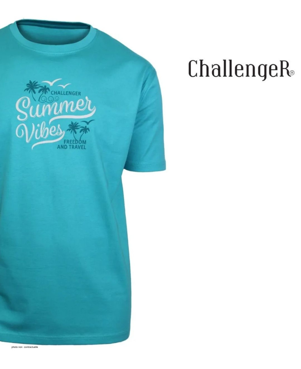 Tee-shirt Challenger SAMPA1 : Coton Peigné 160g Vert