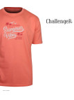 Tee-shirt Challenger SAMPA2 : Coton Peigné 160g Corail