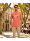 Tee-shirt Challenger SAMPA2 : Coton Peigné 160g Corail