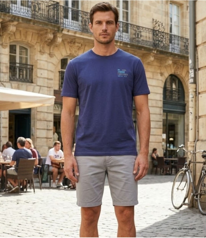 CHALLENGER SENADOR3 : Tee-shirt manches courtes bleu indigo