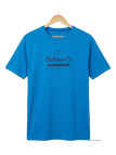 CHALLENGER SEVILLE1 : Tee-shirt homme imprimé bleu coton