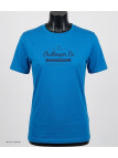 CHALLENGER SEVILLE1 : Tee-shirt homme imprimé bleu coton