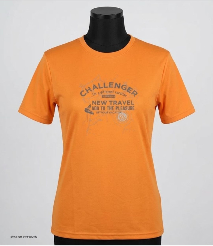 CHALLENGER STEFANO : Tee-shirt homme coton jersey orange