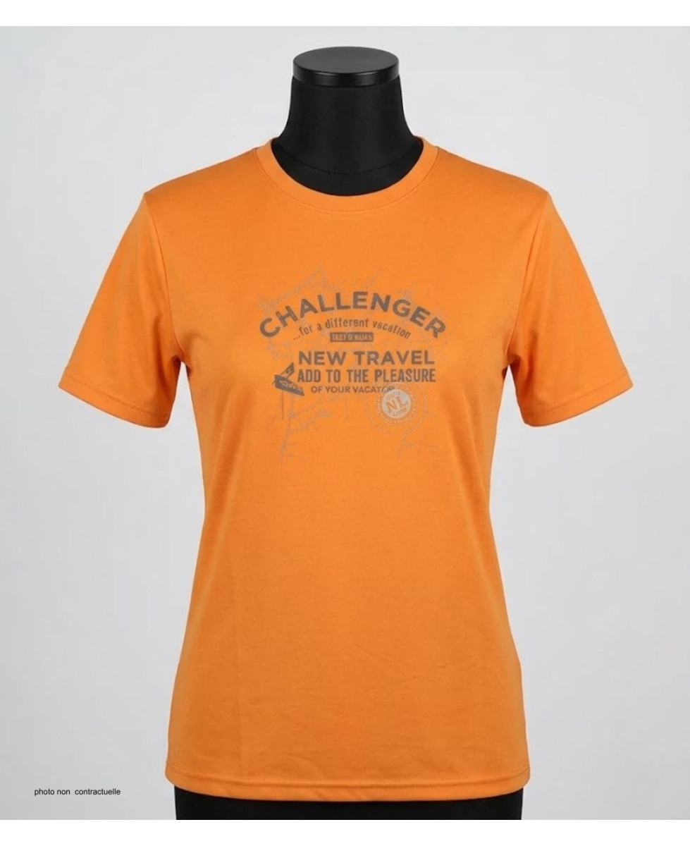 CHALLENGER STEFANO : Tee-shirt homme coton jersey orange