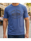 Tee-shirt bleu pour homme à manches courtes en coton jersey avec motif imprimé sur le torse modèle TEE3003A par CHALLENGER.