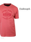 CHALLENGER TEE3003C - Tee-shirt orange corail coton jersey
