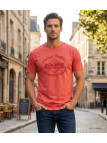 CHALLENGER TEE3003C - Tee-shirt orange corail coton jersey