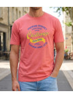 CHALLENGER TEE3004C - Tee-shirt orange corail coton jersey
