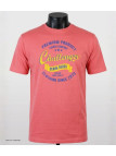 CHALLENGER TEE3004C - Tee-shirt orange corail coton jersey