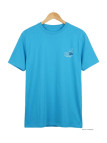 CHALLENGER TEE3007D - Tee-shirt bleu turquoise coton jersey