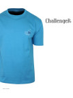 CHALLENGER TEE3007D - Tee-shirt bleu turquoise coton jersey